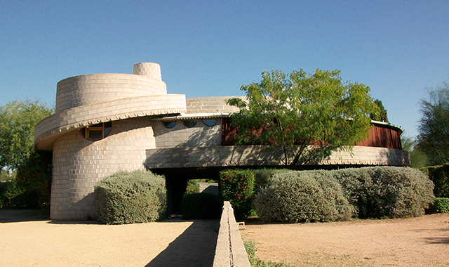 Courtesy Neslie Cook via Flickr. The David and Gladys Wright House - Phoenix developers want to raze the 1952 house Frank Lloyd Wright designed for his son David.